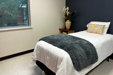 Bed at Evoke Wellness at San Marcos
